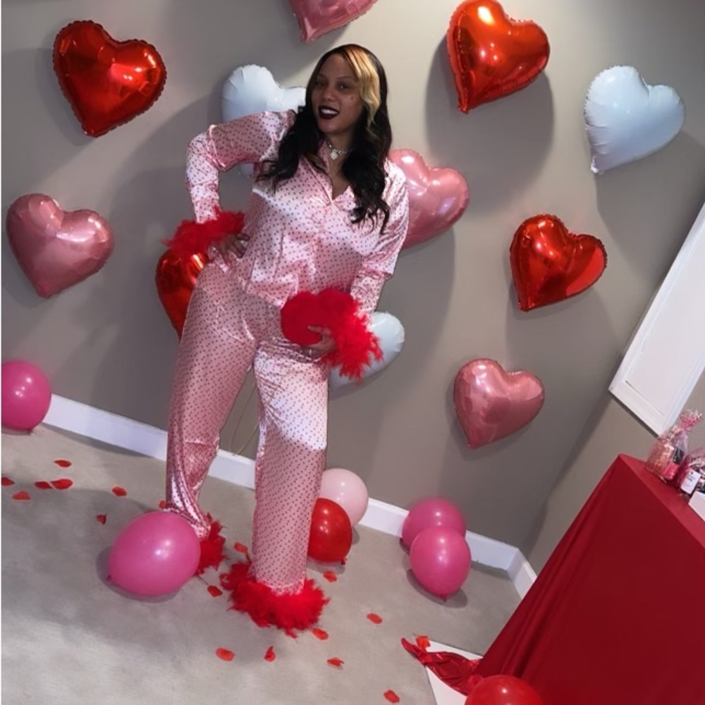 Feather Heart PJ set
